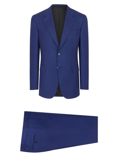 Stefano Ricci Men's Woven Suit 2 Buttons In Dark Blue