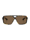 Khaite 1977c Oversized Aviator Sunglasses In Black