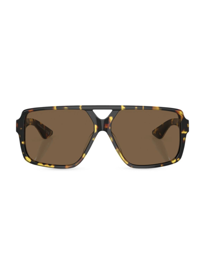 Khaite 1977c Oversized Aviator Sunglasses In Dark Brown