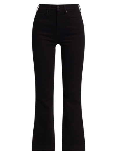 Veronica Beard Women's Carson High-rise Flare Pants In Onyx