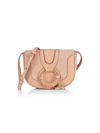 See By Chloé Women's Hana Leather & Suede Saddle Bag In Coffee Pink