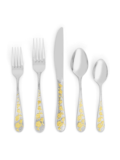 Michael Aram Orchid 5-piece Flatware Set In Gold