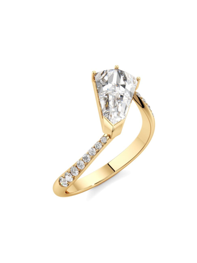 Unsaid Women's Phoenix Twist 18k Yellow Gold & 1.68 Tcw Lab-grown Diamond Ring