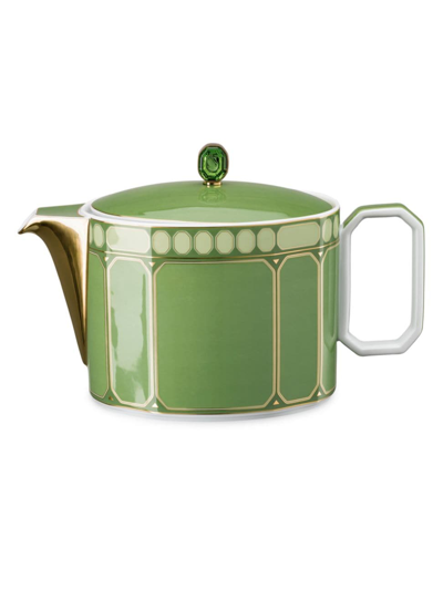 Rosenthal Swarovski X  Signum Small Teapot In Green