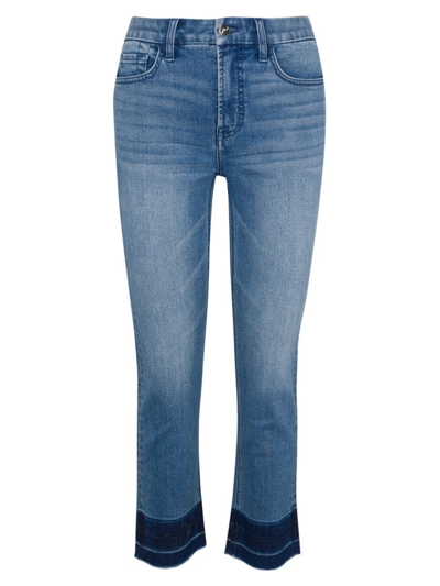 7 For All Mankind Women's Straight-leg Ankle-crop Jeans In Malaga