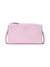 Kate Spade Knott Pebbled Leather Crossbody In Violet Mist