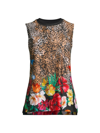JOHNNY WAS WOMEN'S SANDRA MIXED-PRINT HIGH-LOW MUSCLE TANK