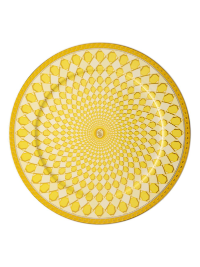 Rosenthal Swarovski X  Signum Service Plate In Yellow