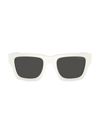 Prada Men's Symbole 0pr A06sf 54mm Pillow Sunglasses In White Smoke
