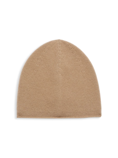 Vince Women's Boiled Cashmere Rolled-edge Beanie In Camel