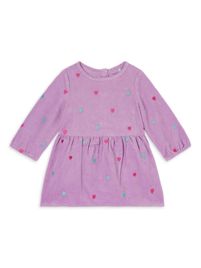 STELLA MCCARTNEY BABY GIRL'S HEART EMBROIDERED CORDUROY DRESS