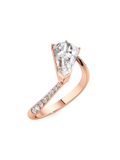 Unsaid Women's Phoenix Twist 18k Rose Gold & 1.68 Tcw Lab-grown Diamond Ring