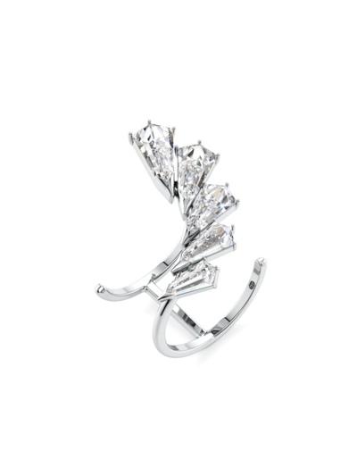 Unsaid Women's Phoenix Burst 18k White Gold & 3.40 Tcw Lab-grown Diamond Ring