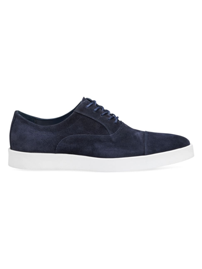 Johnston & Murphy Men's Bolivar Cap-toe Suede Oxfords In Navy