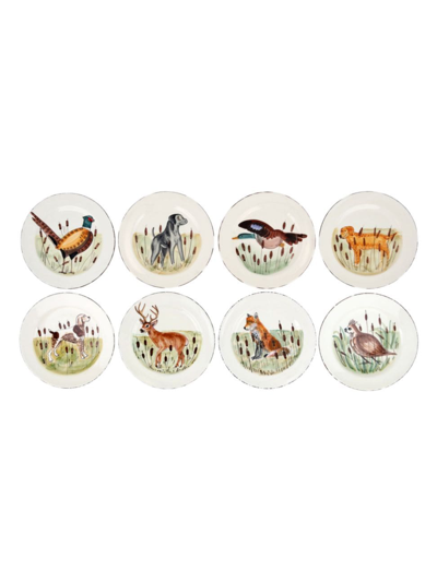 Vietri Wildlife 8-piece Assorted Dinner Plate Set
