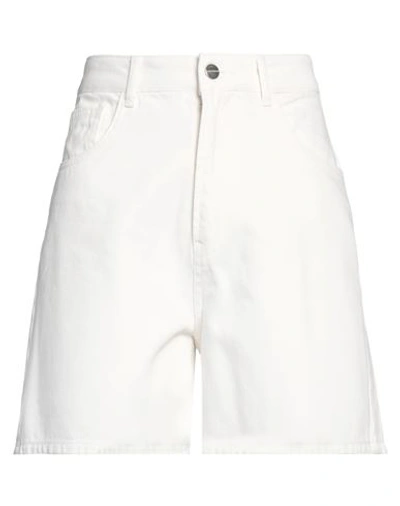 Hinnominate Woman Shorts & Bermuda Shorts White Size S Cotton