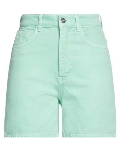 Hinnominate Woman Shorts & Bermuda Shorts Light Green Size L Cotton