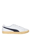 PUMA PUMA CLYDE VINTAGE MAN SNEAKERS WHITE SIZE 8.5 SOFT LEATHER