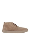 Natural World Man Ankle Boots Beige Size 12 Soft Leather In Beige