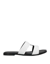 Carlo Pazolini Woman Sandals White Size 10 Bovine Leather