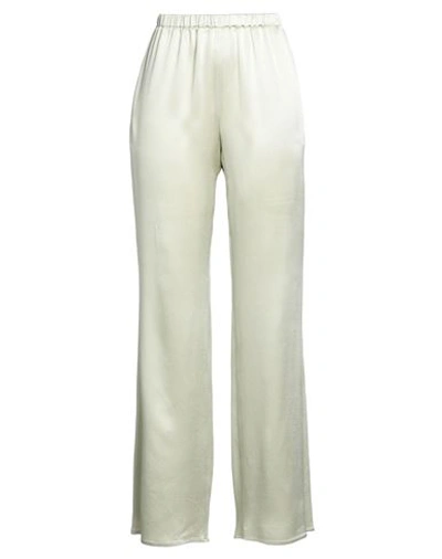 Antonelli Woman Pants Light Green Size 12 Silk In Green
