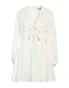 Blugirl Blumarine Woman Short Dress White Size 8 Cotton