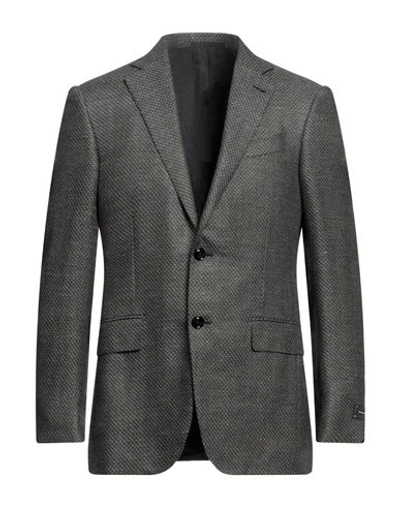Zegna Man Blazer Grey Size 42 Silk, Linen, Wool