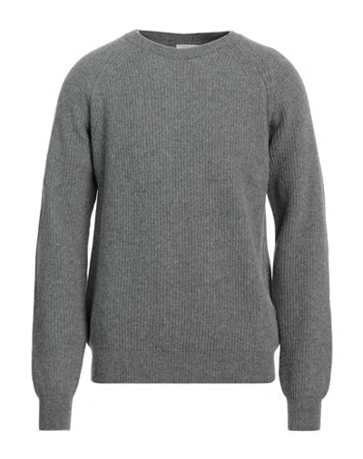 Boglioli Man Sweater Grey Size L Wool, Cashmere In Grey