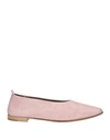 Preventi Woman Ballet Flats Pink Size 11 Soft Leather In Pink