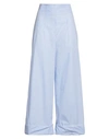 Maison Laviniaturra Woman Pants Light Blue Size 6 Cotton