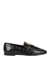 Schutz Woman Loafers Black Size 9 Soft Leather In Black