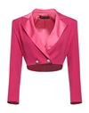 Alberto Audenino Woman Blazer Magenta Size Xs Polyester, Elastane In Magenta