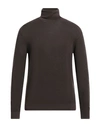 Bellwood Man Turtleneck Dark Brown Size 44 Merino Wool