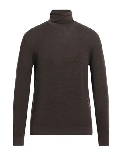 Bellwood Man Turtleneck Dark Brown Size 44 Merino Wool