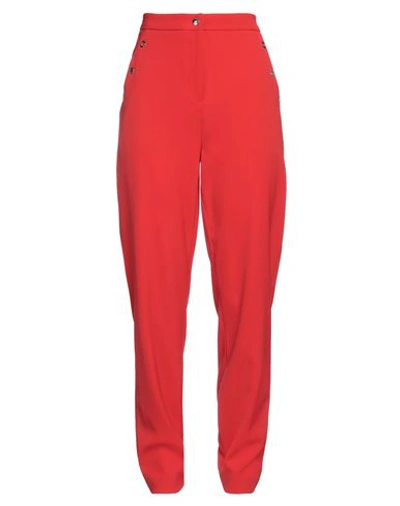 Boutique Moschino Woman Pants Red Size 10 Polyester, Elastane