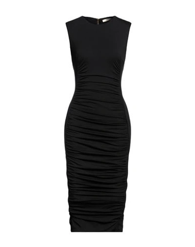 Roberto Cavalli Woman Midi Dress Black Size 8 Viscose, Elastane