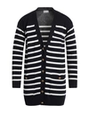 RED VALENTINO RED VALENTINO WOMAN CARDIGAN MIDNIGHT BLUE SIZE M POLYAMIDE, VISCOSE, WOOL, CASHMERE