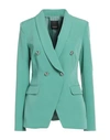Pinko Woman Blazer Emerald Green Size 6 Polyester, Elastane