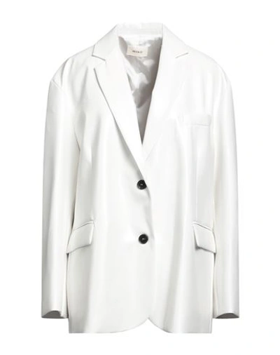 Vicolo Woman Blazer White Size Onesize Polyamide, Viscose In White