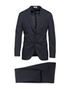 Boglioli Man Suit Midnight Blue Size 44 Virgin Wool, Elastane