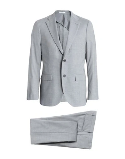 Boglioli Man Suit Grey Size 44 Virgin Wool, Elastane