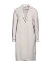 Agnona Woman Overcoat & Trench Coat Light Grey Size 12 Wool, Elastane, Polyamide, Viscose, Lyocell