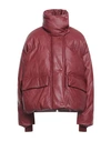 Stella Mccartney Woman Jacket Brick Red Size 4-6 Viscose, Polyurethane, Wool, Polyamide
