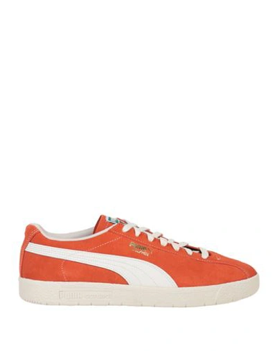 Puma Delphin Lace-up Suede Sneakers In Red