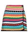 Alanui Over The Horizon Cotton Mini Skirt In Pink