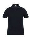 Saint Laurent Man Polo Shirt Midnight Blue Size Xs Cotton