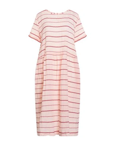 Ymc You Must Create Woman Midi Dress Blush Size M Cotton, Polyester, Elastane In Pink