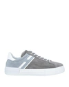 Hogan Man Sneakers Grey Size 11.5 Soft Leather In Grey