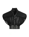 Rick Owens Woman Jacket Black Size 4 Cotton, Viscose, Cupro