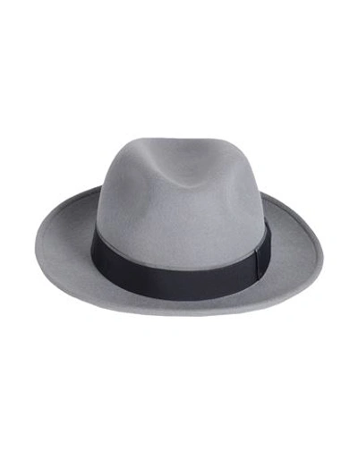 Borsalino Hat Grey Size 7 ⅜ Wool